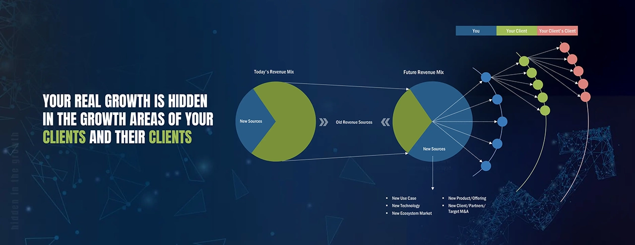The Real Growth is hidden in the growth areas of clients and their clients.